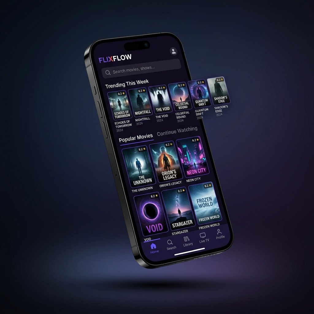 NetMirror APK v3.0 interface showing streaming app on Android phone