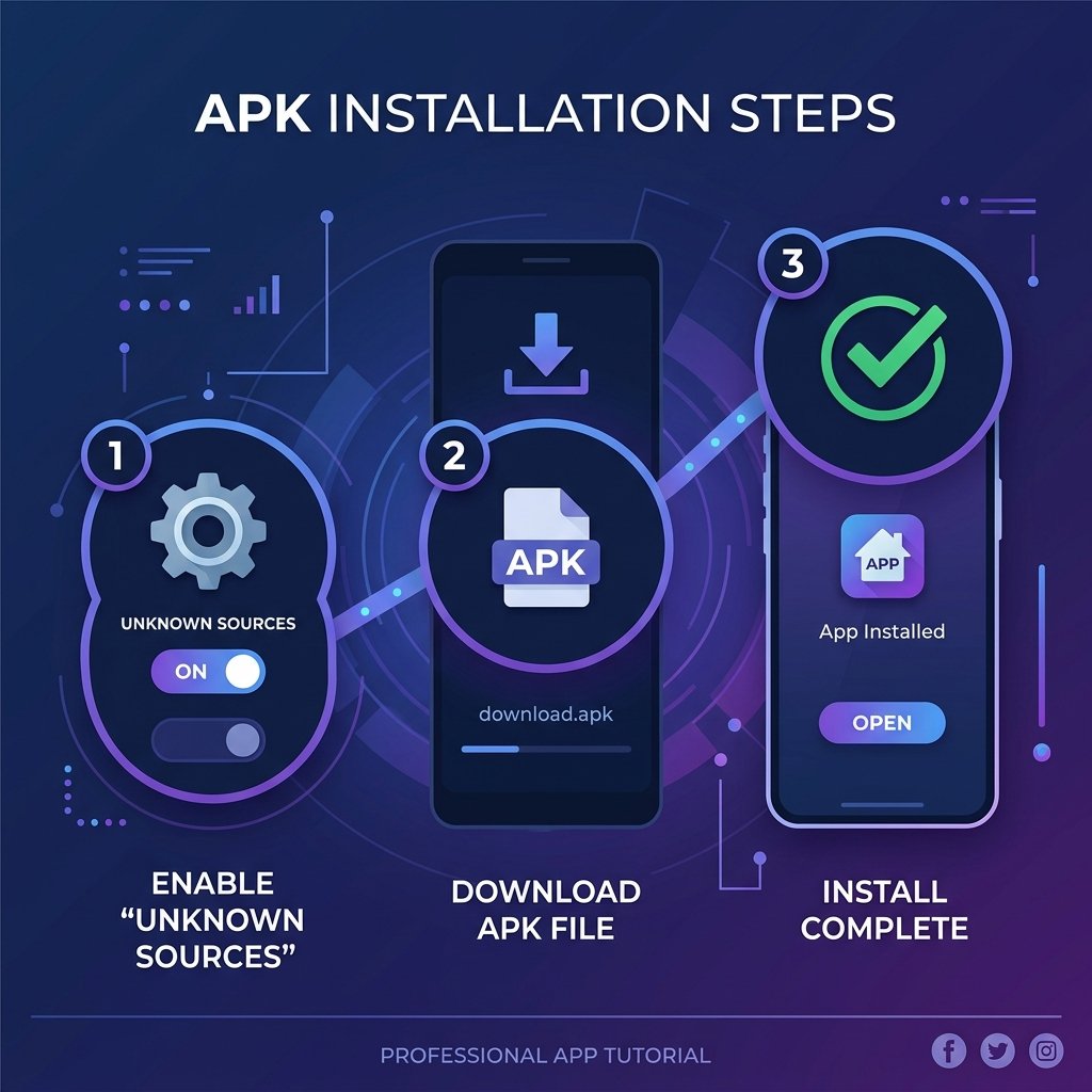 NetMirror APK installation process on Android — step by step guide showing settings download and install screens